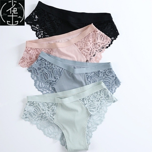 Panties Sexy Women Pcs Lace Cotton Briefs Panty