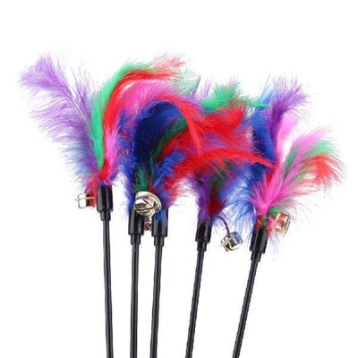 Cat Toy 5pcs Indoor Replacement Cat Feather interactive Toy