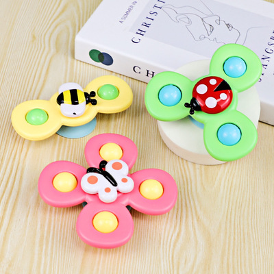 Sucker rotating music toys children fun insects fingers rota