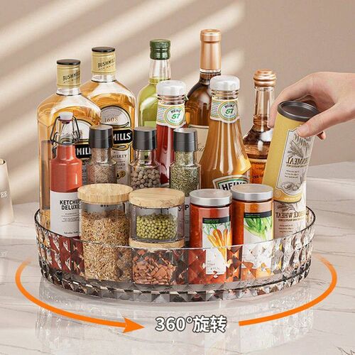 360 Rotating Seasoning Storage Rack Kitchen Storage Spice Ra