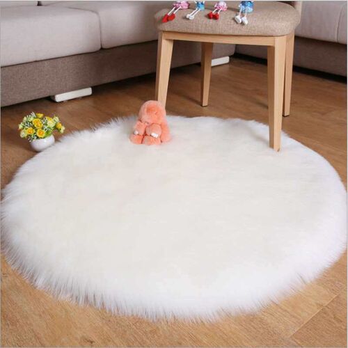 Round Plush  Floor Mat Australia imitatoon Wool  Bedroom Fl