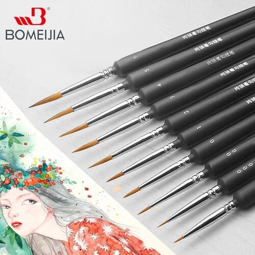 10Pcs Miniature Paint Brushes Detail Painting Brushes Set wi