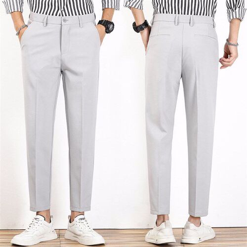 Summer British Style WrinkleFree Slimfit NinePoint Trousers