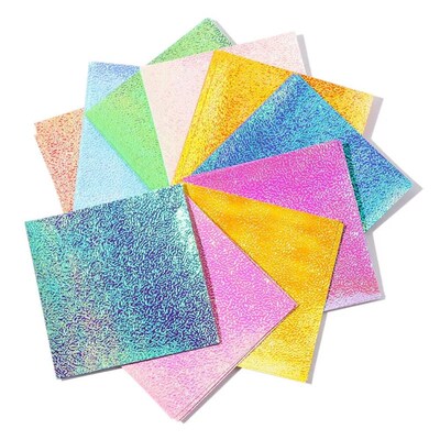 50 Sheets Single-sided Glittering Origami Paper Mixed Shinin