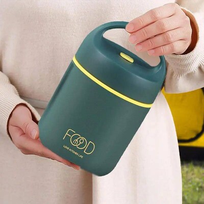 Stackable Thermal Containers Stainless Steel Leak-Proof Lunc