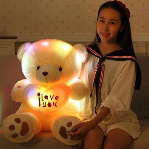 50cm Luminous Creative Light Up LED Teddy Bear Stuffed Anima