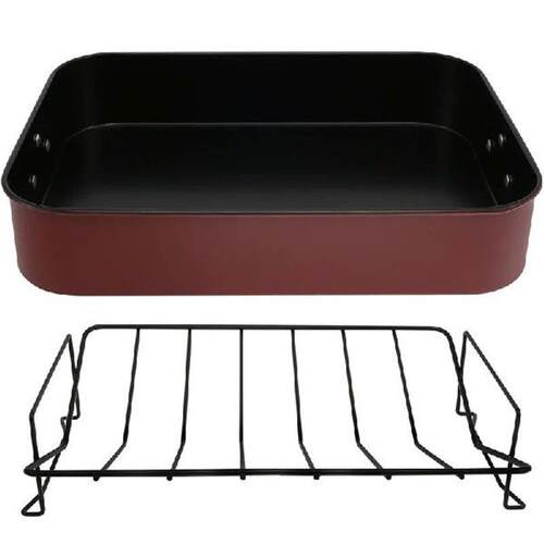 Stainless Steel Baking Pan Tray Roasting Pan With Rack