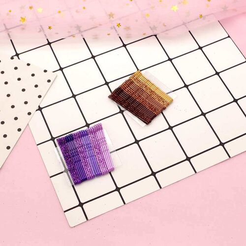 New glitter clip color paint all-match girl hair clip metal
