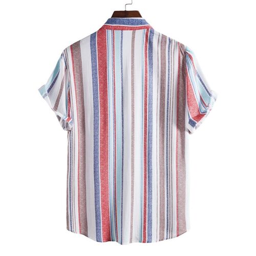 Camisas Para Hombre 2023 New Mens Fashion Casual Striped Sh