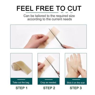 Silicone Scar Sheets Patch Painless Scar Repair Tape Roll