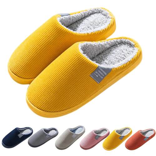 NEW Womens Mens Casual Thick Soft Bottom Home Slippers Hou