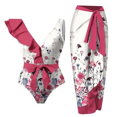 2025 Bikini Beach Swimwear Womens TwoPiece Skirted Swimsuits