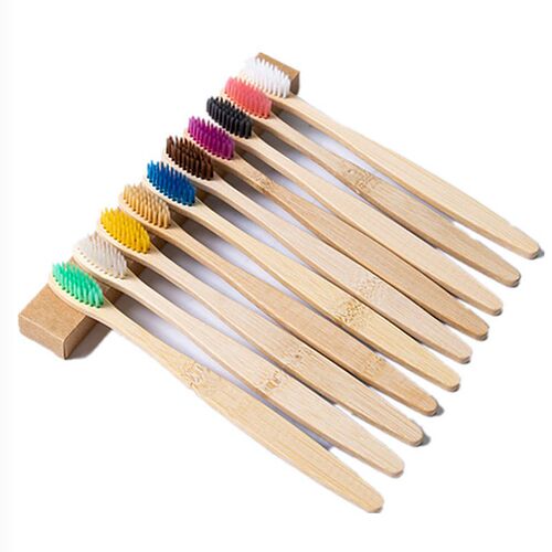 Bamboo Toothbrush Travel Toothbrush 10 Bamboo Charcoal Soft