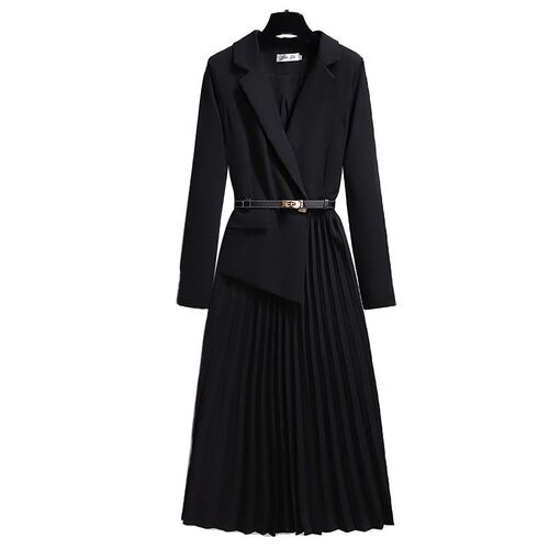 British style suit dress women French v-neck temperament fig