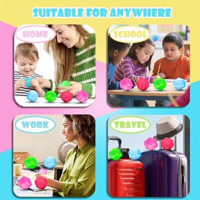 Glow in The Dark Stress Cube Diamond Malt Sugar Ice Cube toy