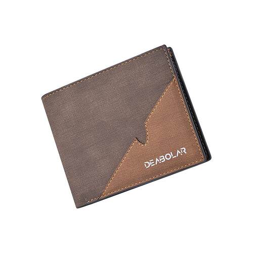 Mens Short Wallet  Front Pocket Wallet with Flip ID Window