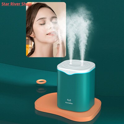 2000ML USB Air Humidifier Double Spray Port Essential Oil Ar