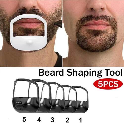 Beard Styling Template Symmetric Cut Shaver Mold 胡须造型板