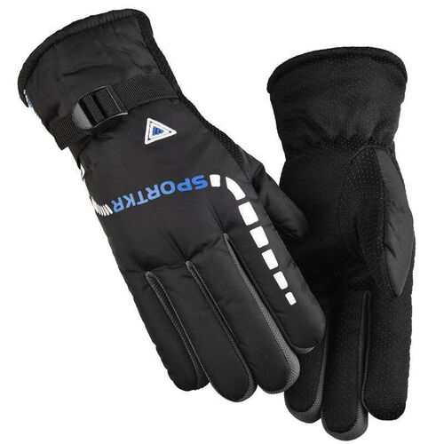 Mens Winter Thermal Gloves - Thickened Cotton for Cold Prot