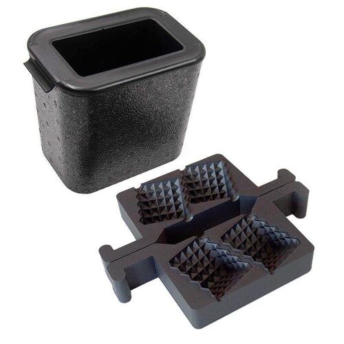 2X Clear Ice Maker Clear Ice Square Tray Make 8 Big Square