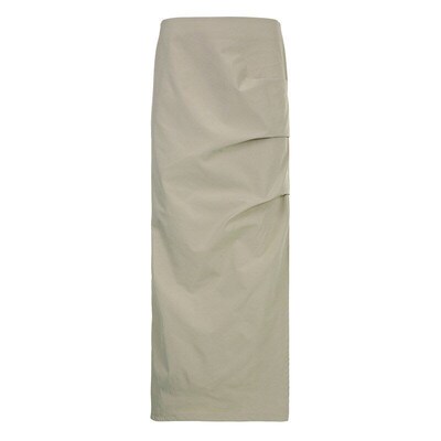 Elegant Slimming Highwaisted Hip Skirt 2025 Solid Color Chic