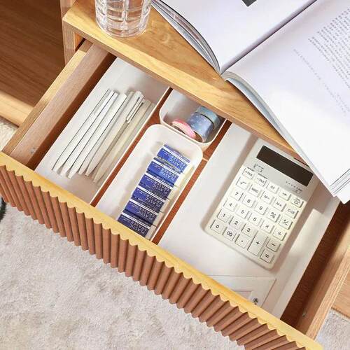 Stackable Desktop Drawer Organizer: Transparent Student Cosm