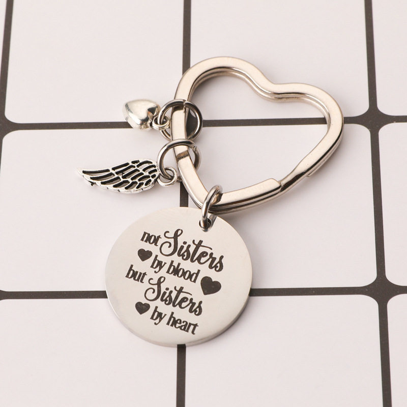 best friends keychain keyring friendship sister jewelry gift