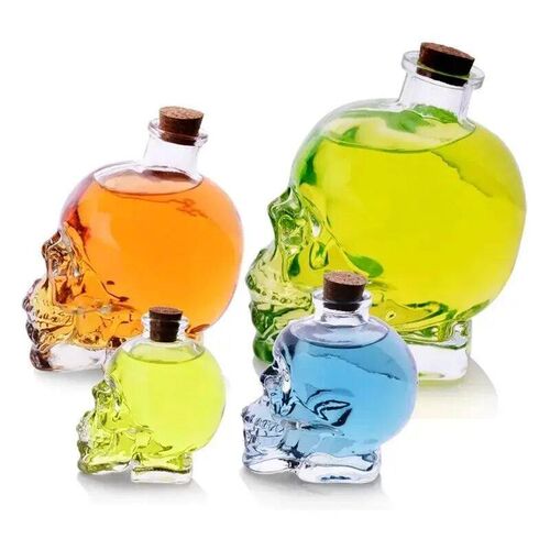 180-750ML Creativity Glass Skull Head Cup Vodka-Shot Whiskey