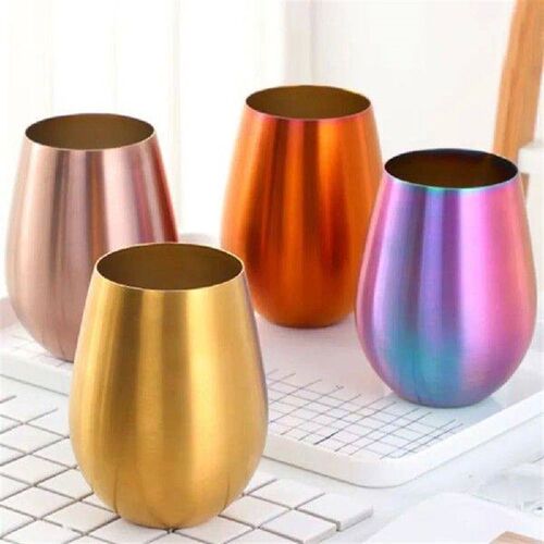 New Stainless Steel Wine Cup 500ML Single Layer Metal