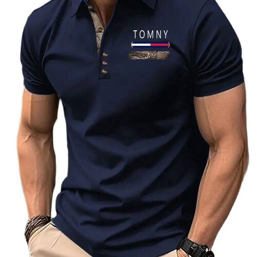 New Mens Top Spring/Summer  Neck Short Sleeves Minimalist F