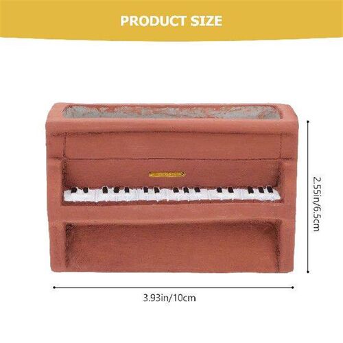 Cement Piano Flower Pot Small Plant Pots Creative Flowerpot