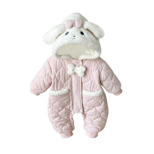 Baby Girl tton-padded One-piece Clothing Warm Baby Clothes F