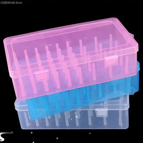1pc 42 Axis Sewing Threads Box Transparent Needle Wire Stora