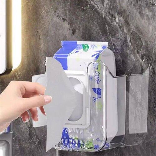 Wet Wipes Box No Punching Tissue Box Wall-Mounted Wipes