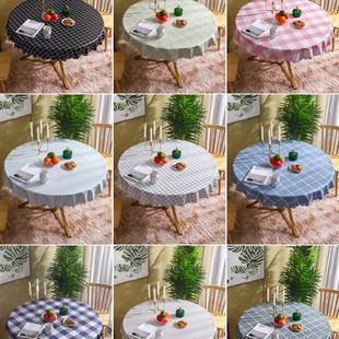 220cm 200cm round table cloth cover tablecloth waterproof