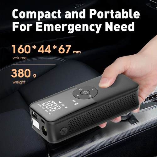 CARSUN Rechargeable Air Pump Tire Inflator Portable Compress