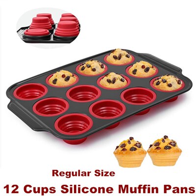 Silicone Muffin Pans for Baking Cupcake Tins Bakeware