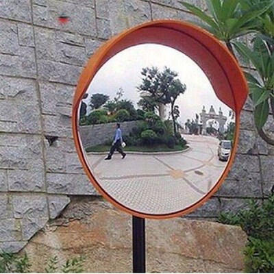 Corner Convex Mirror Viewing Curved Wide Distance Driveway