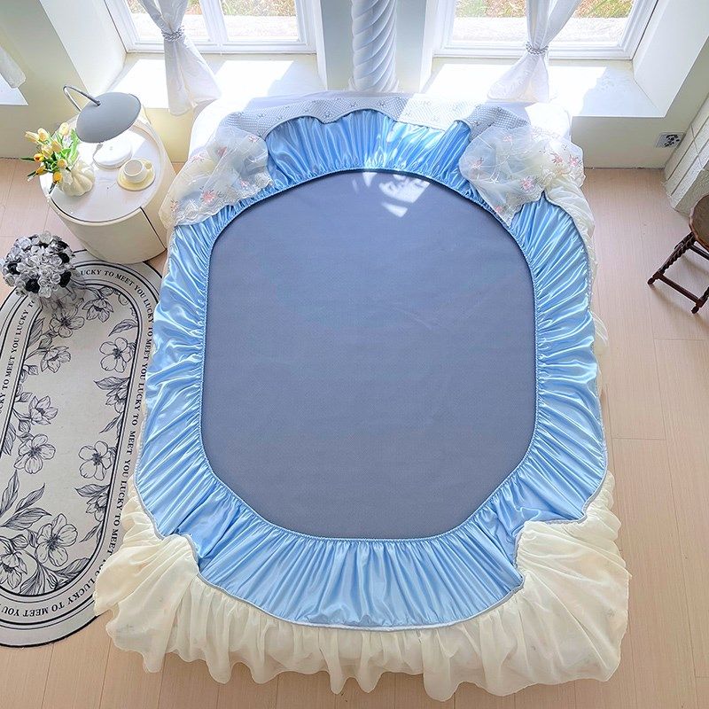 高端冰丝凉席夏季凉感冰豆豆家用空调软席子床裙床笠二合一可机洗,床上用品,冰丝席,淘宝优惠券,粉丝福利购,淘宝优惠卷