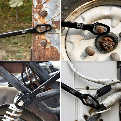 8 to 22 Black Multifunctional Double End Box Wrench Hexagon