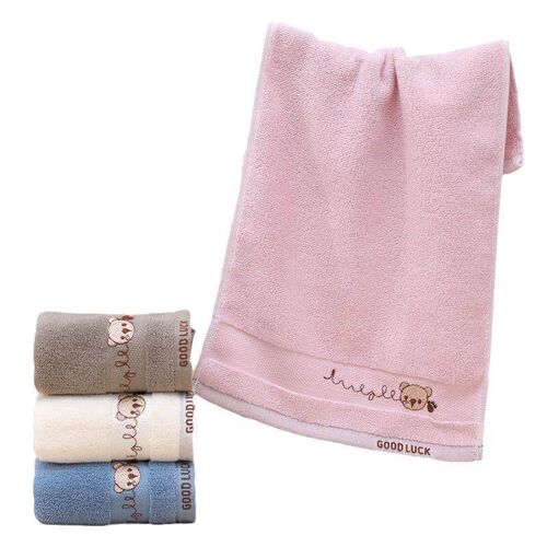 1PC Children Towels Baby Face Towel Soft Embroidered Weather