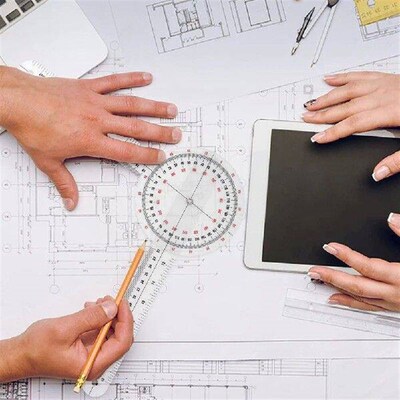12 Inch Goniometer,Transparent Orthopedic Angle Ruler