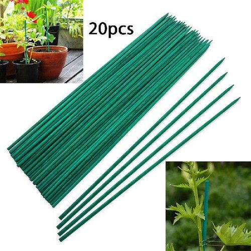 10Pcs/20Pcs Bamboo Green Sticks Plant Support Flower Stick