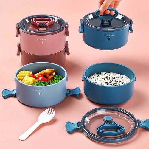 Microwave Lunch Boxes Leakproof Food Container Compartments