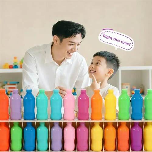 Interesting bottle guessing game, bottle color challenge gam
