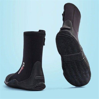 DIVE&SAIL 5mm Neoprene Dive Boots Wetsuit Boots with Side