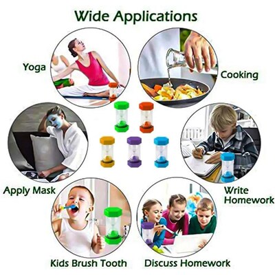 5/10/30 Minute Hourglass Sand Timer Colorful Hour Glass Sand