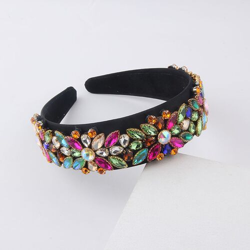 New Hair Hoop Fashion Personality Baroque Rhinestone Head Ho