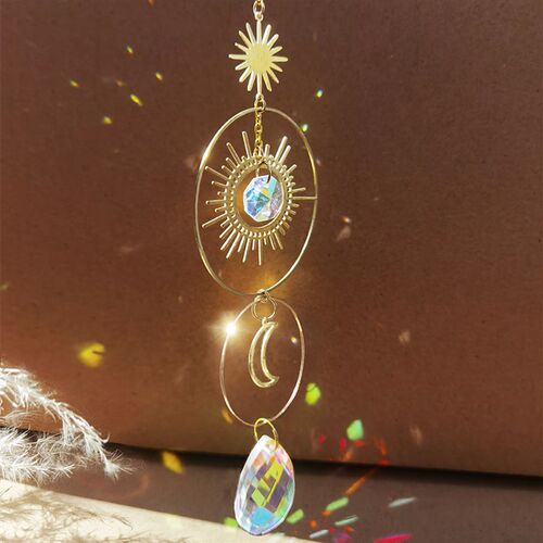 Crystal Wind Chimes Dream Catcher Stained Glass Sun Catcher