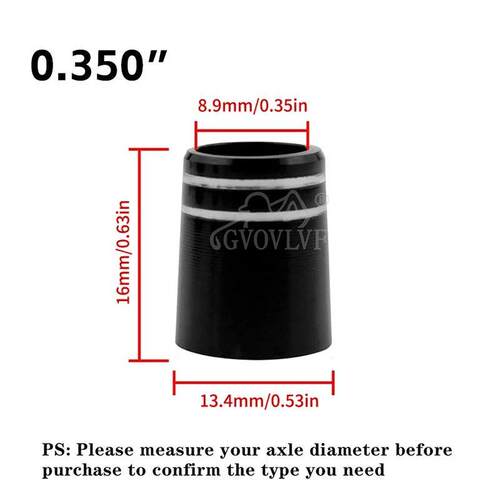 10pcs Golf Ferrule With Double Chrome Ring Black Size 335 an